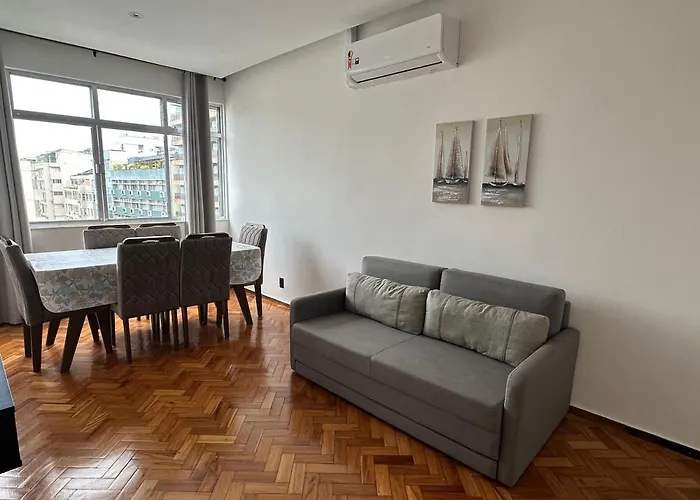 Belissimo Apartamento Com Vista Para A Praia De Copacabana E Cristo